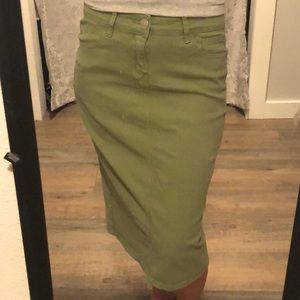 Green skirt